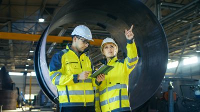 engineers have discussion